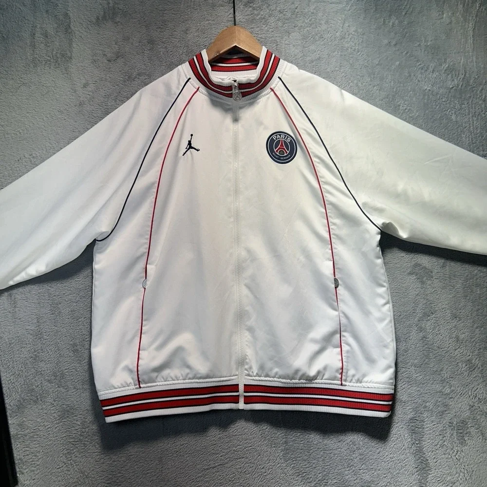 Jordan Nike Paris Saint Germain 2021 Anthem Jacket Men's‎ Large White DB6485-100